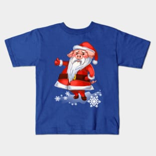santa pig Kids T-Shirt